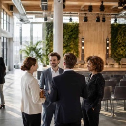 Evento aziendale sostenibile in una location moderna a Milano
